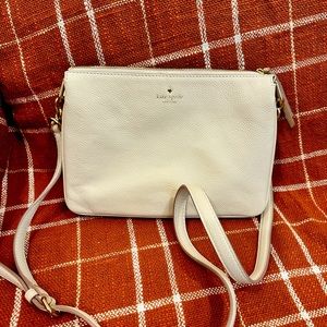 White Leather Kate Spade Crossbody